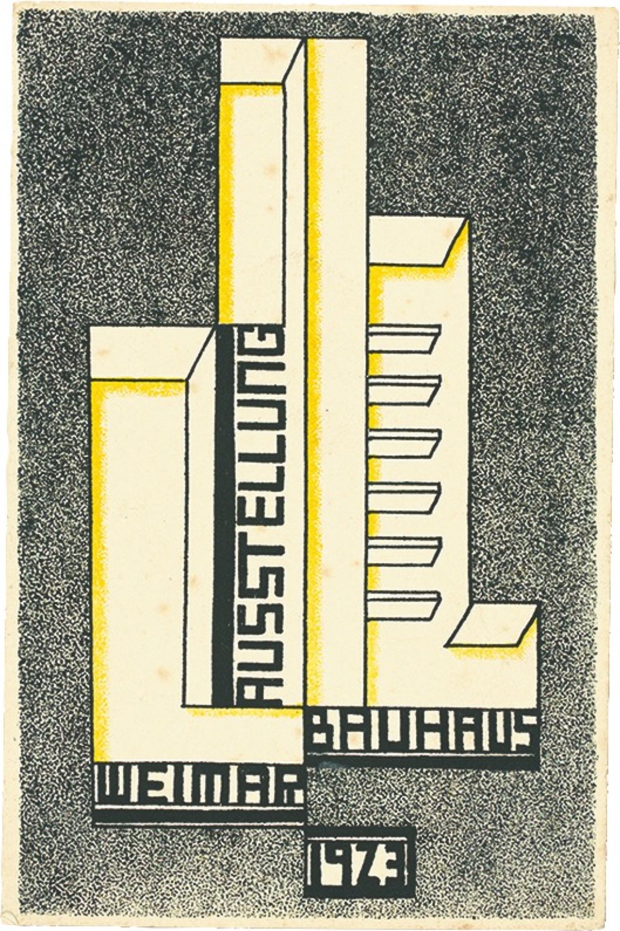 Bauhaus. ”Ausstellung Weimar 1923” – 20 postcards by various Bauhaus artists. 1923 - Image 17 of 20