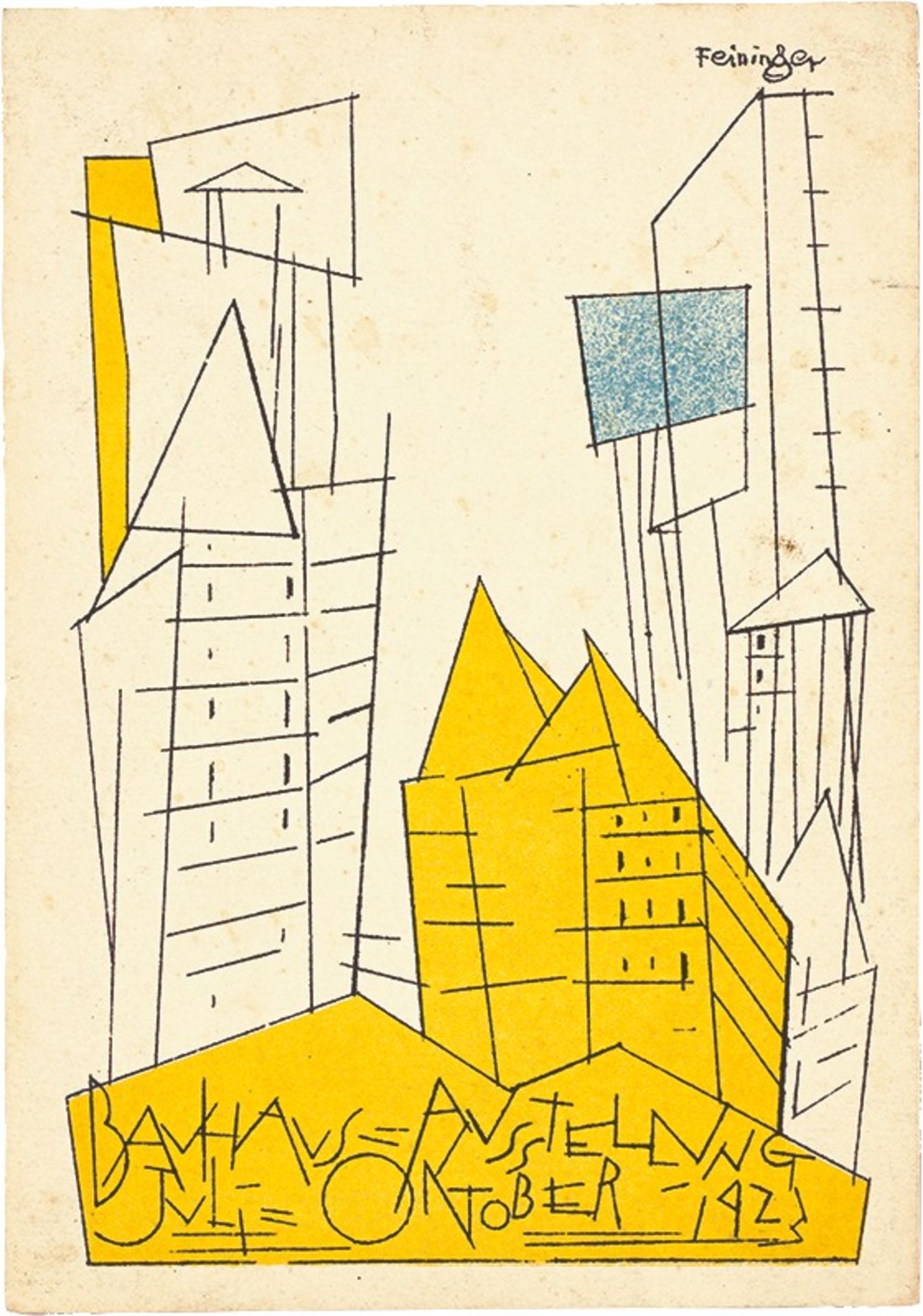 Bauhaus. „Ausstellung Weimar 1923“ – 20 Postkarten verschiedener Bauhaus-Künstler. 1923