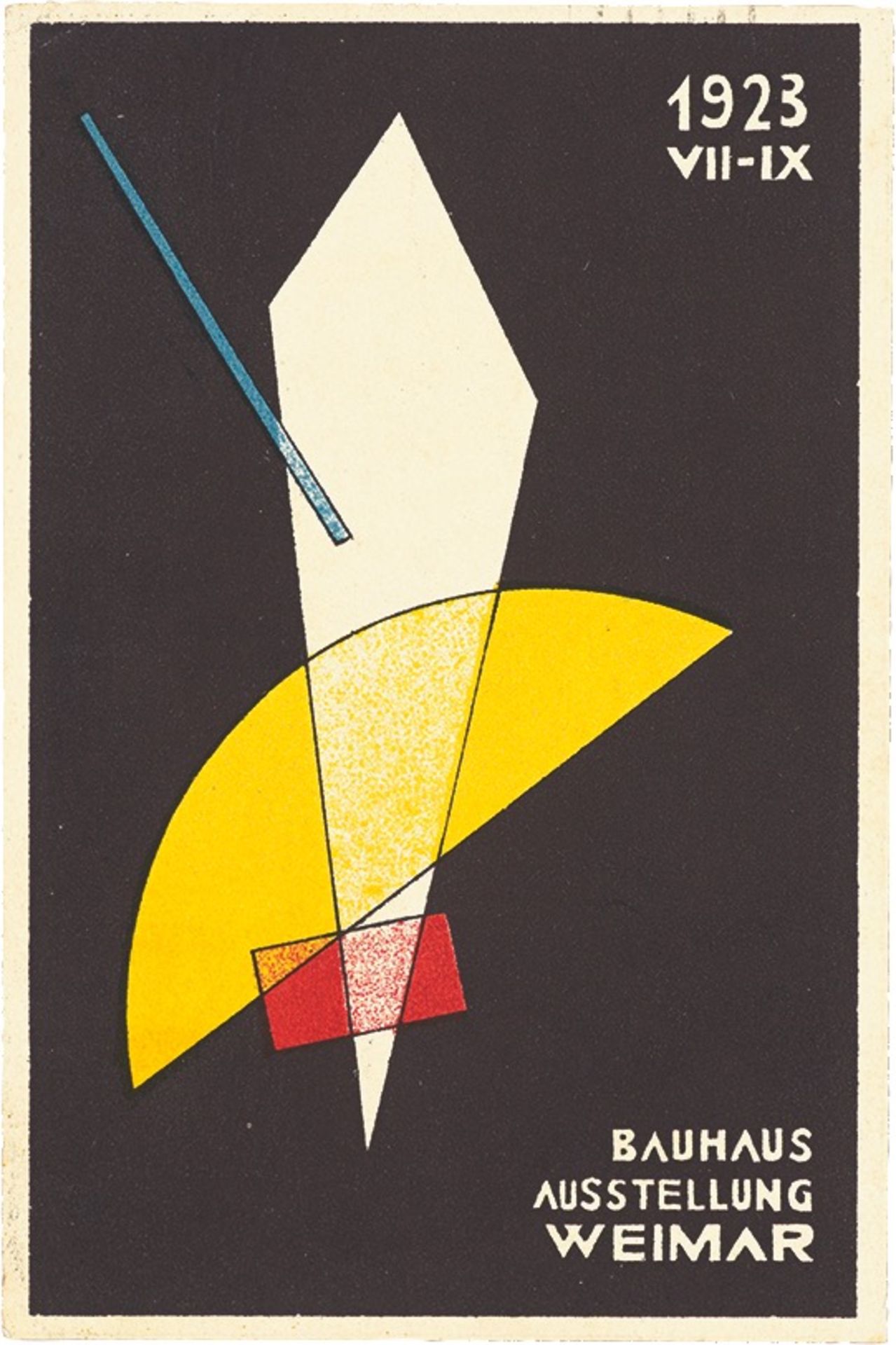 Bauhaus. „Ausstellung Weimar 1923“ – 20 Postkarten verschiedener Bauhaus-Künstler. 1923 - Bild 7 aus 20