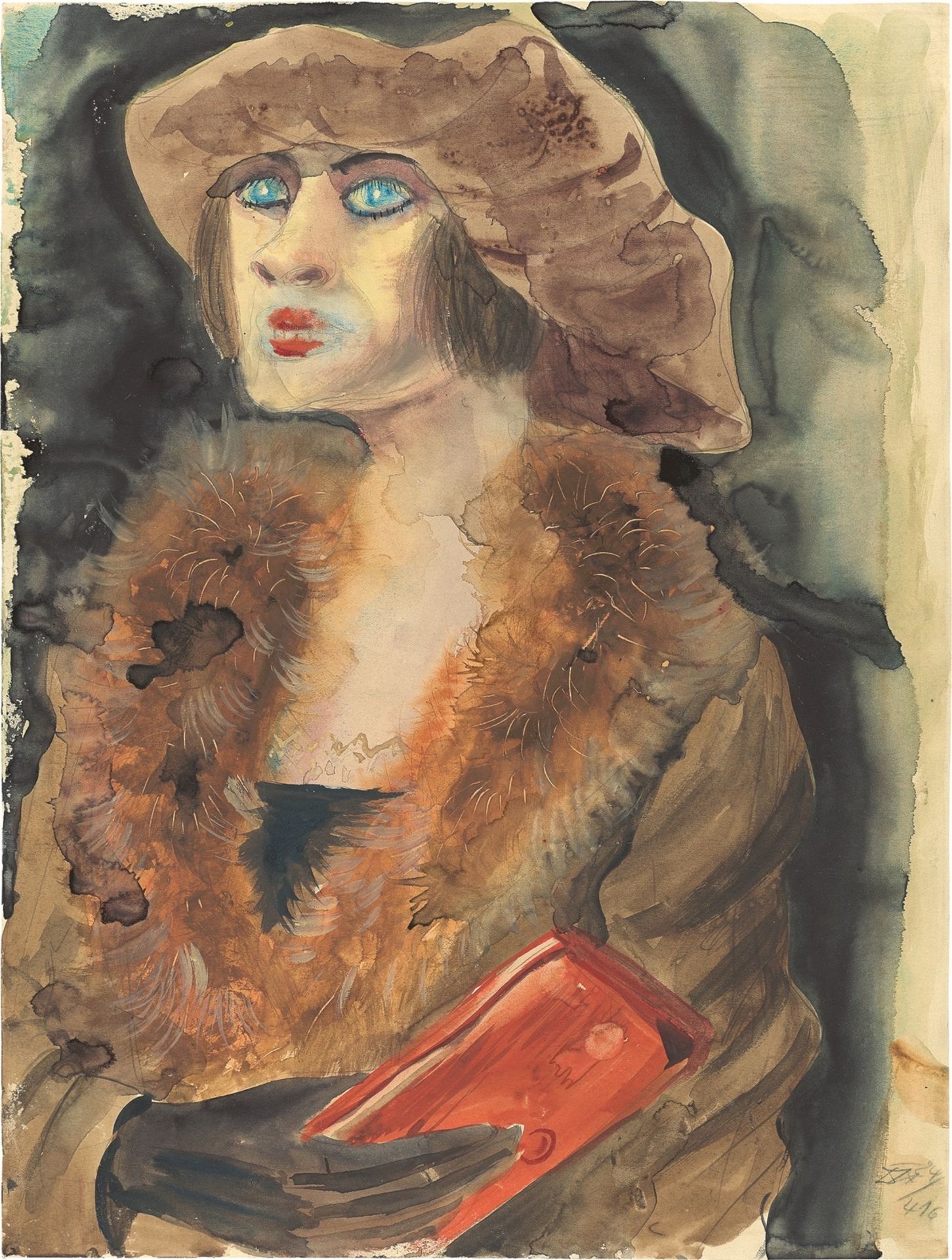 Otto Dix. „Mädchen mit roter Tasche“. 1924