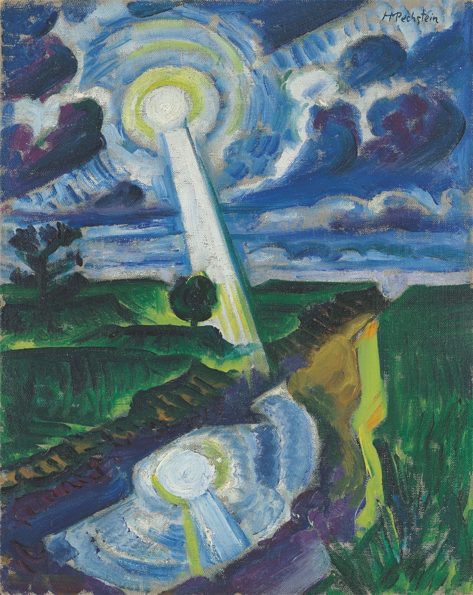 Hermann Max Pechstein. ”Sonnendurchbruch”. 1921