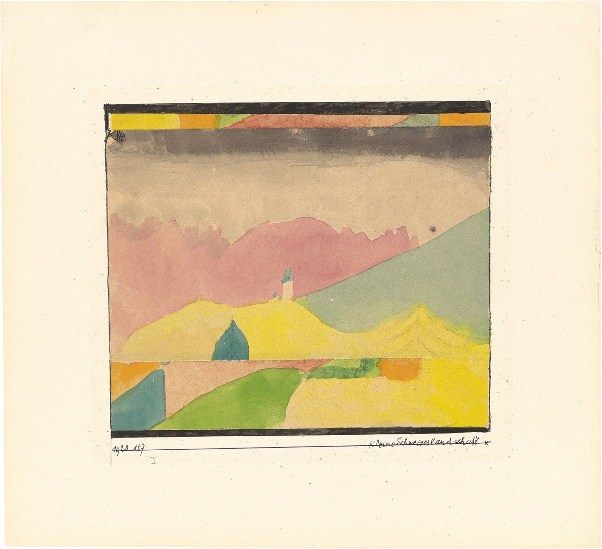 Paul Klee. „Kleine Schweizerlandschaft“. 1920
