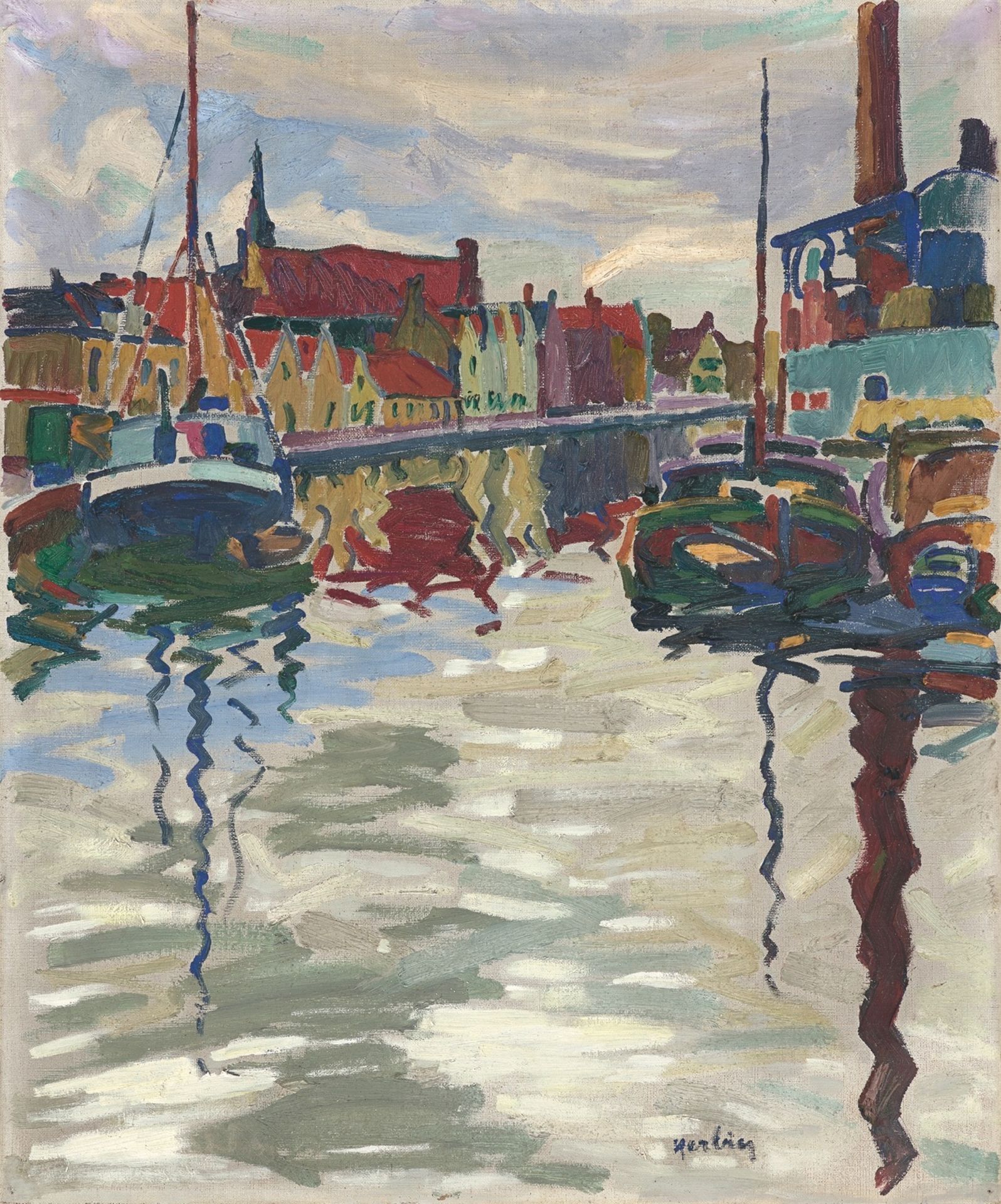 Auguste Herbin. „Le Canal, Bruges“. 1906
