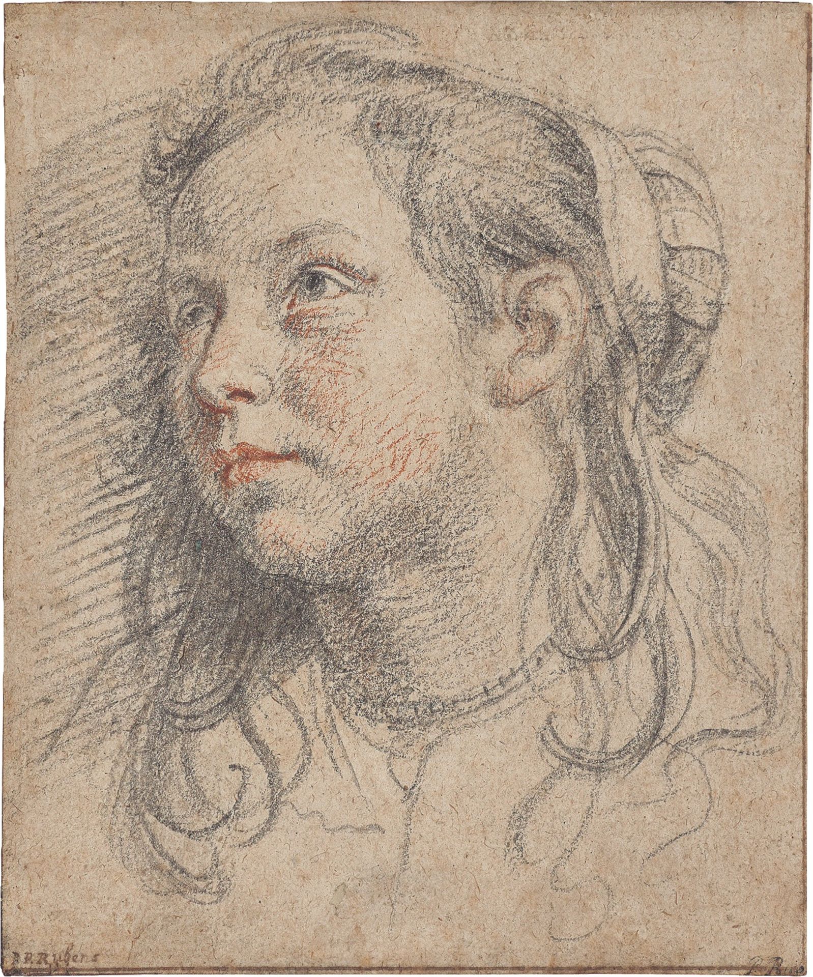 Jan Cossiers. Porträt eines jungen Mädchens mit langem Haar.
