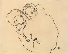 Egon Schiele. ”Mother and Child (Mutter und Kind)”. 1918