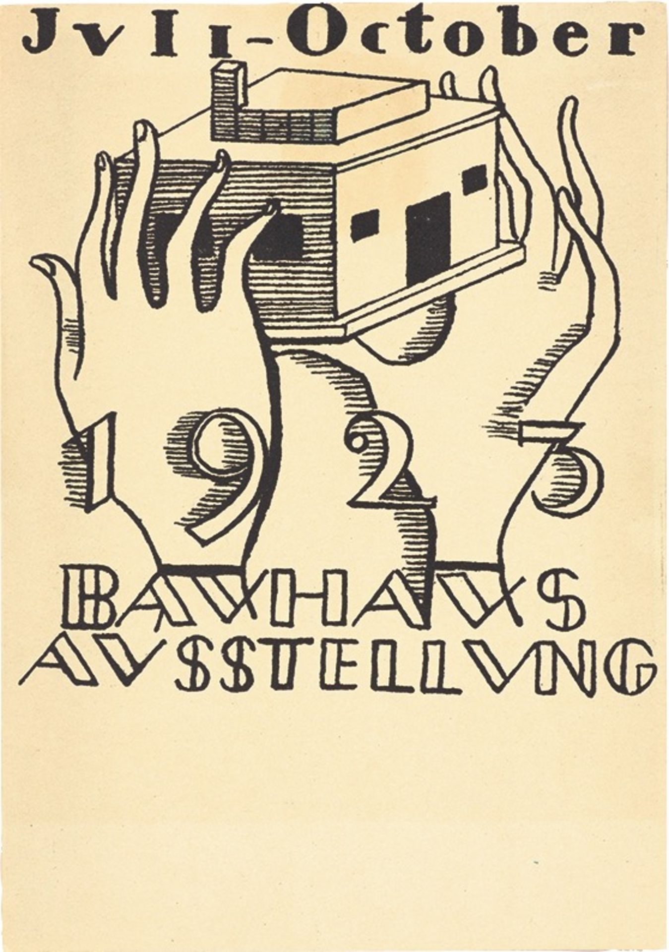 Bauhaus. ”Ausstellung Weimar 1923” – 20 postcards by various Bauhaus artists. 1923 - Image 6 of 20