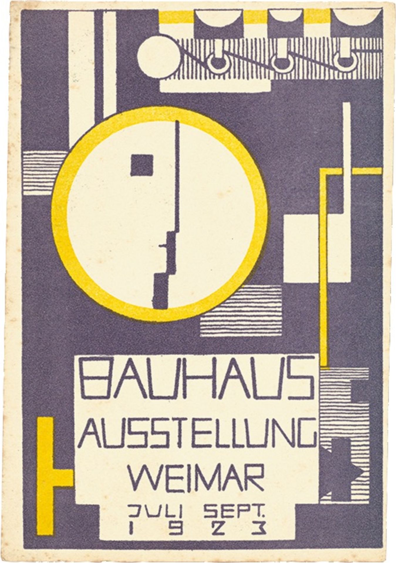 Bauhaus. ”Ausstellung Weimar 1923” – 20 postcards by various Bauhaus artists. 1923 - Image 10 of 20