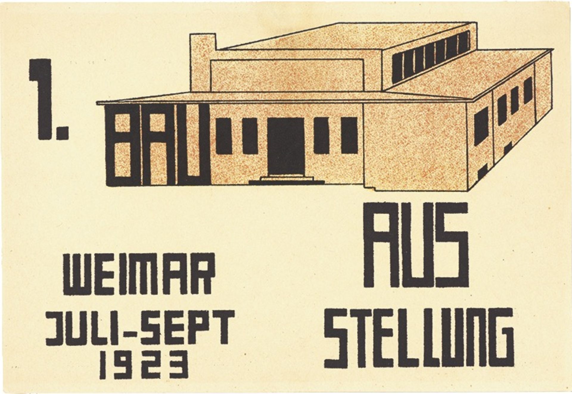 Bauhaus. „Ausstellung Weimar 1923“ – 20 Postkarten verschiedener Bauhaus-Künstler. 1923 - Bild 13 aus 20