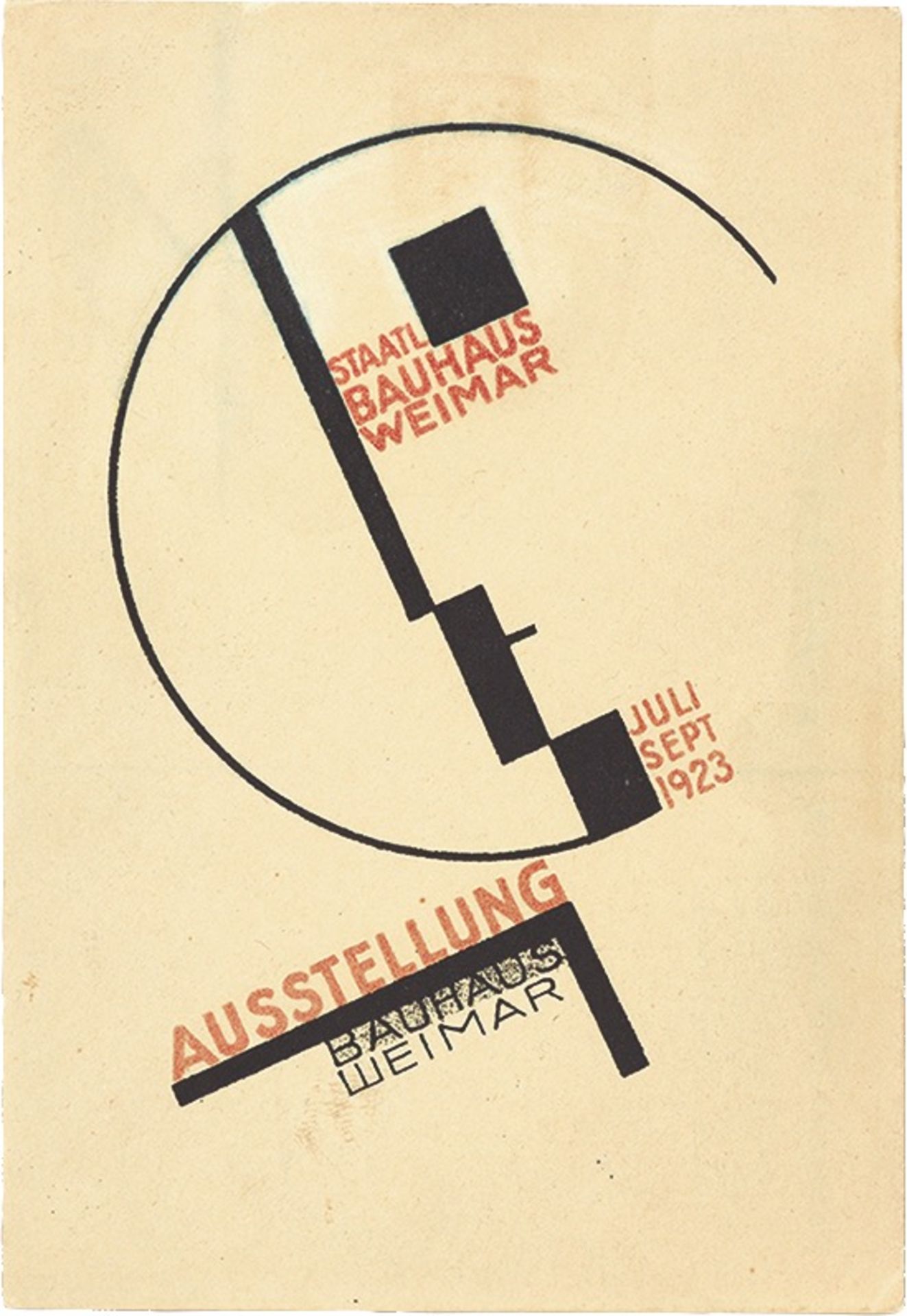 Bauhaus. ”Ausstellung Weimar 1923” – 20 postcards by various Bauhaus artists. 1923 - Image 14 of 20