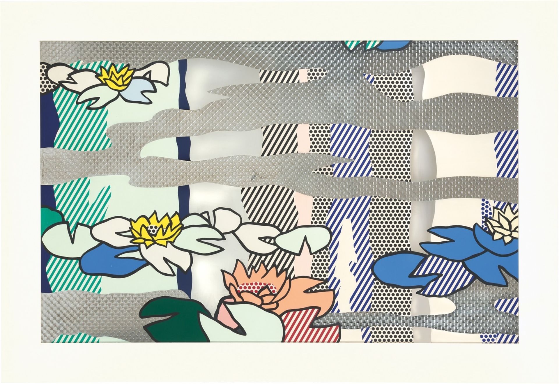 Roy Lichtenstein. „Water Lily Pond with Reflections“. 1992