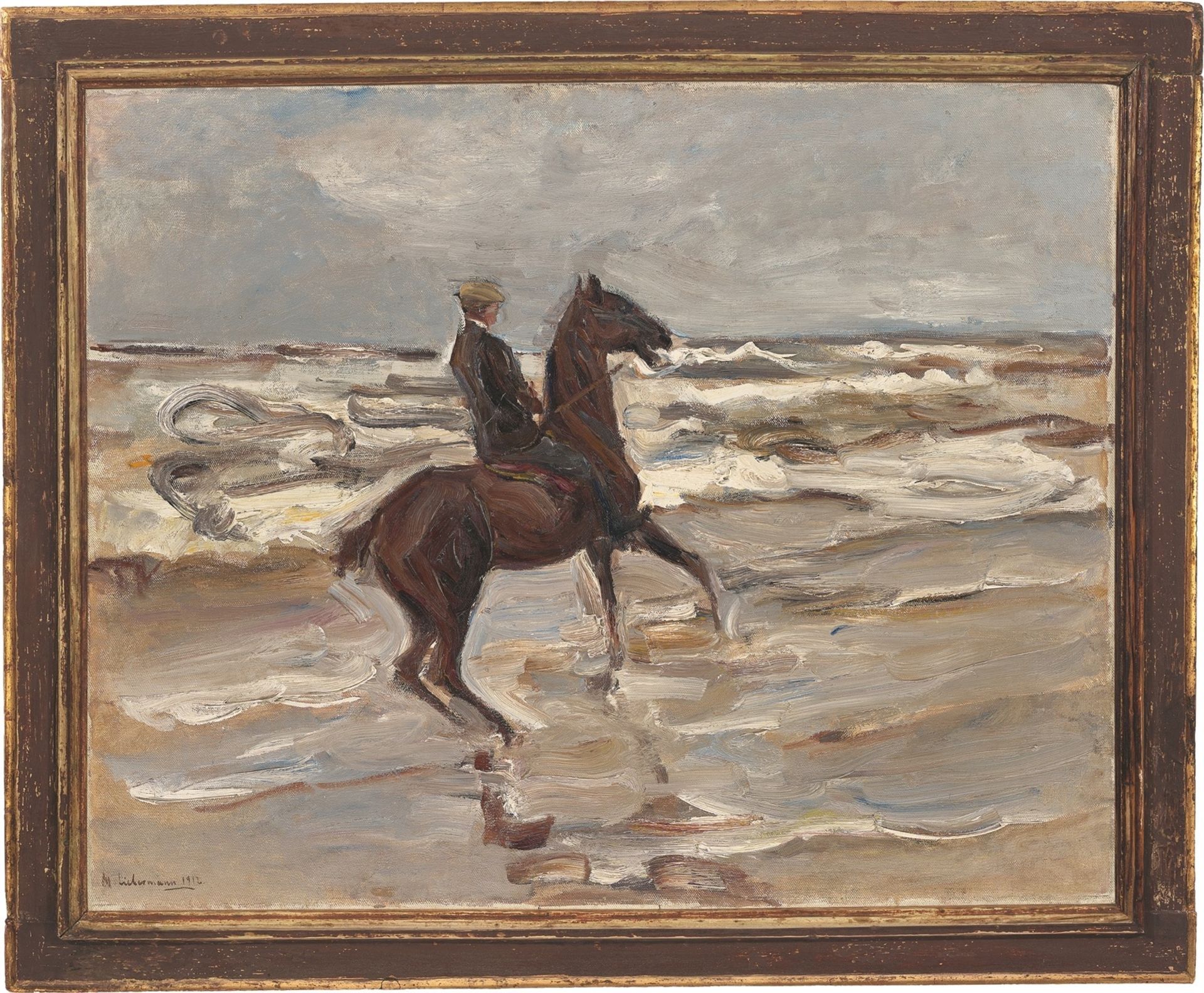 Max Liebermann. ”Reiter am Meer nach rechts”. 1912