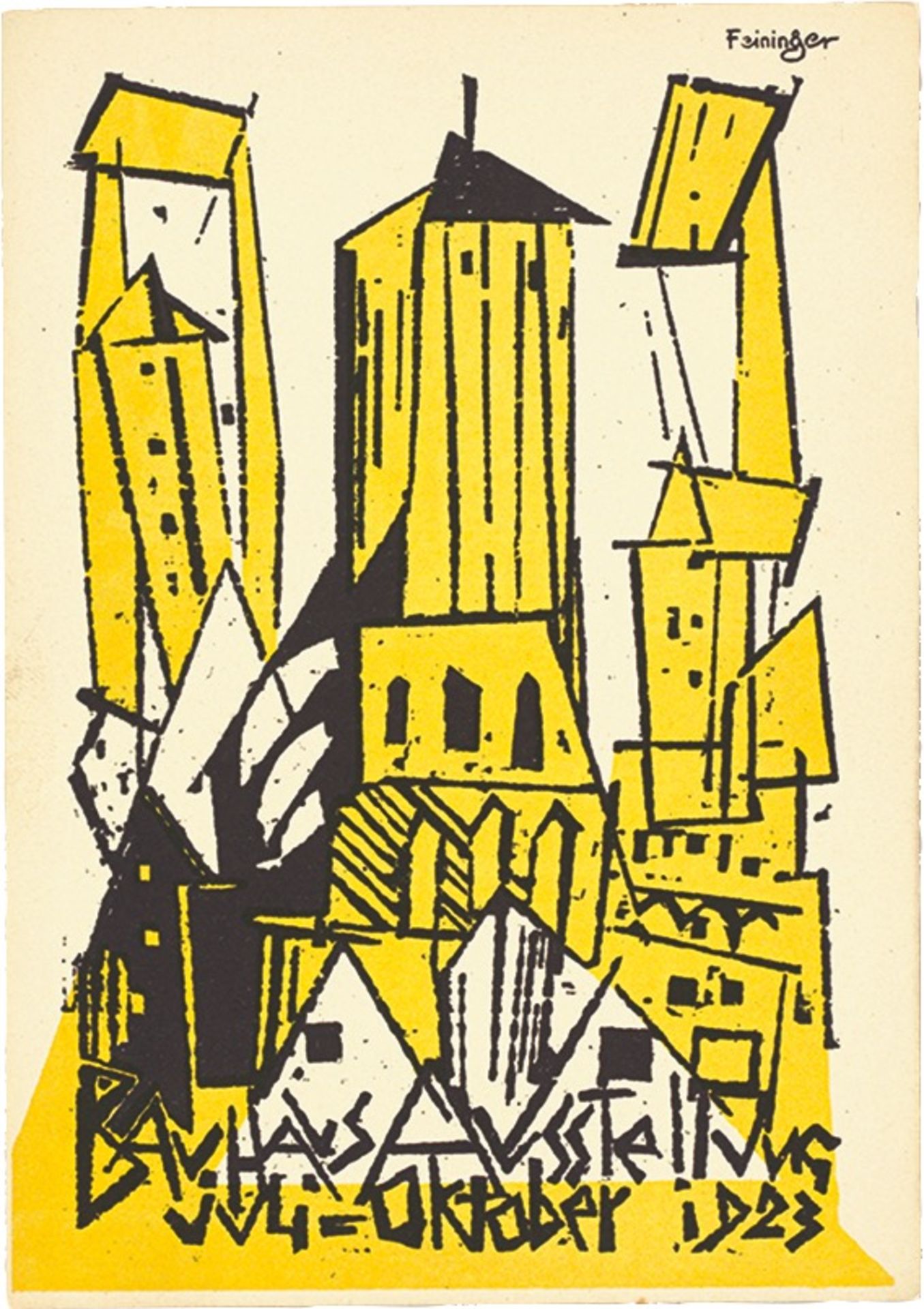 Bauhaus. ”Ausstellung Weimar 1923” – 20 postcards by various Bauhaus artists. 1923 - Image 2 of 20