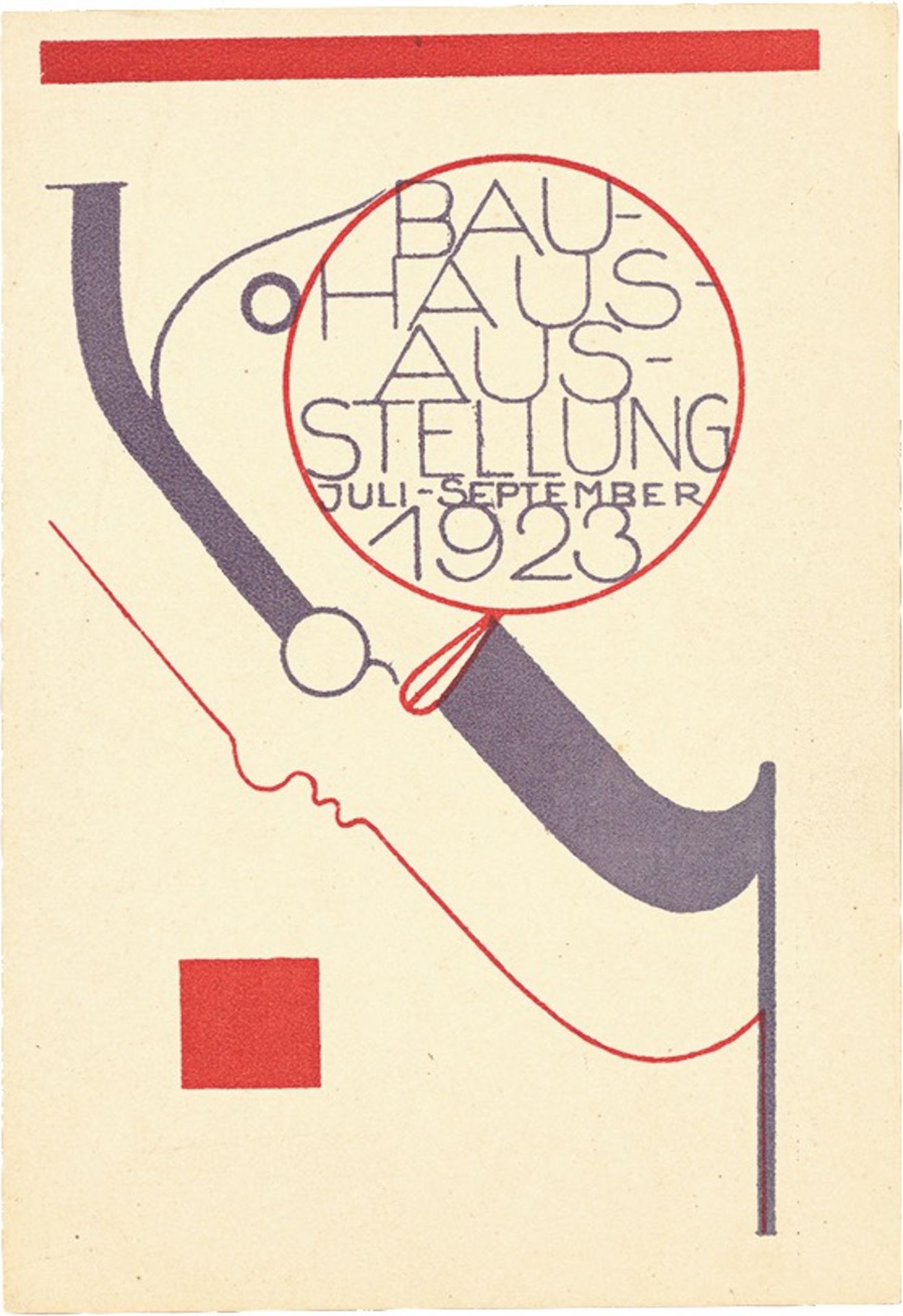 Bauhaus. ”Ausstellung Weimar 1923” – 20 postcards by various Bauhaus artists. 1923 - Image 8 of 20