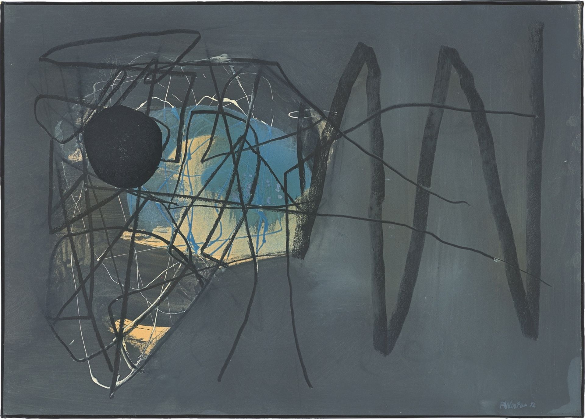Fritz Winter. „Vor Blau“. 1952
