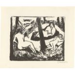 Erich Heckel. „Szene im Wald“. 1910