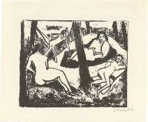 Erich Heckel. ”Szene im Wald”. 1910