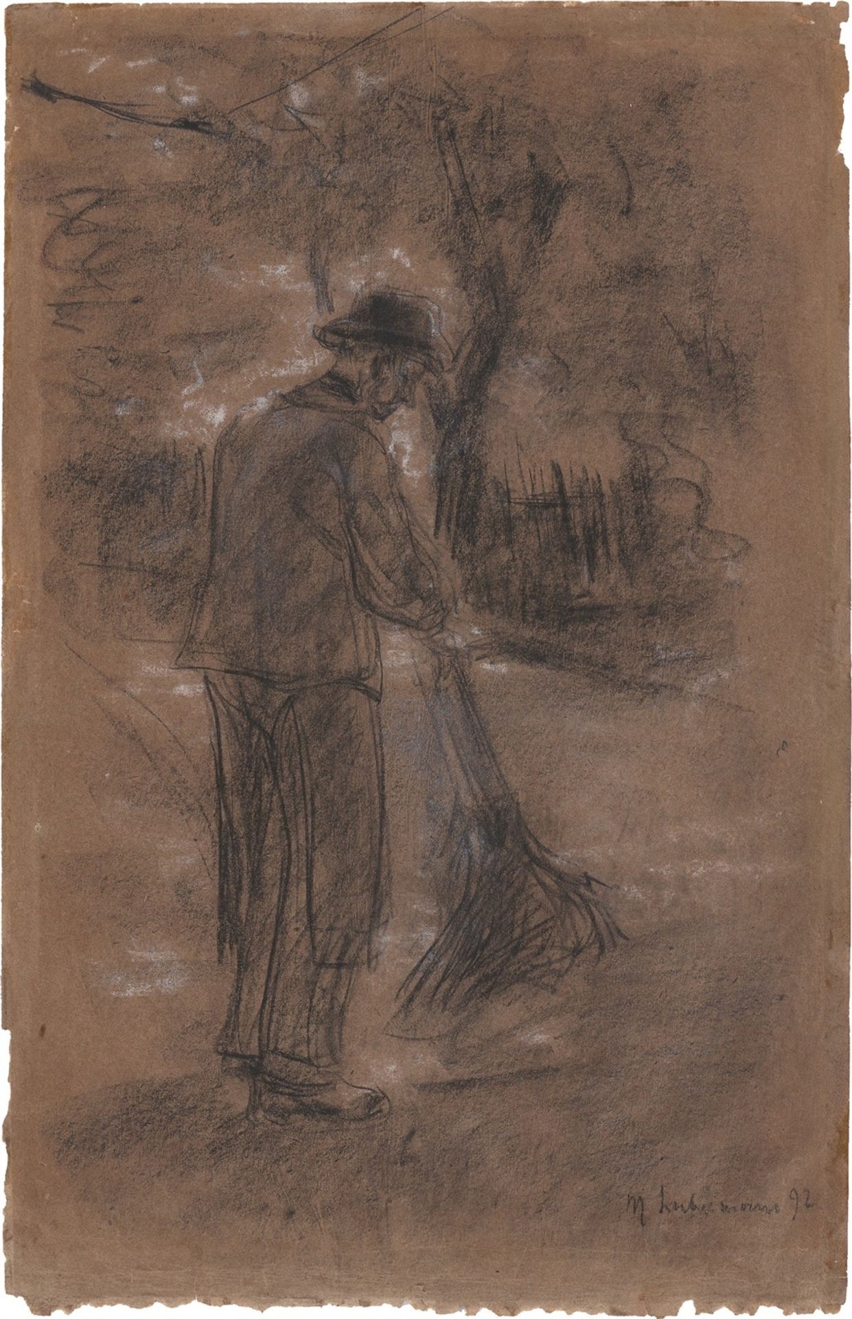 Max Liebermann. ”Der Straßenkehrer”. 1892