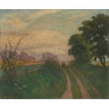 Otto Modersohn. „Weg nach Surheide - Abendsonne“. 1938