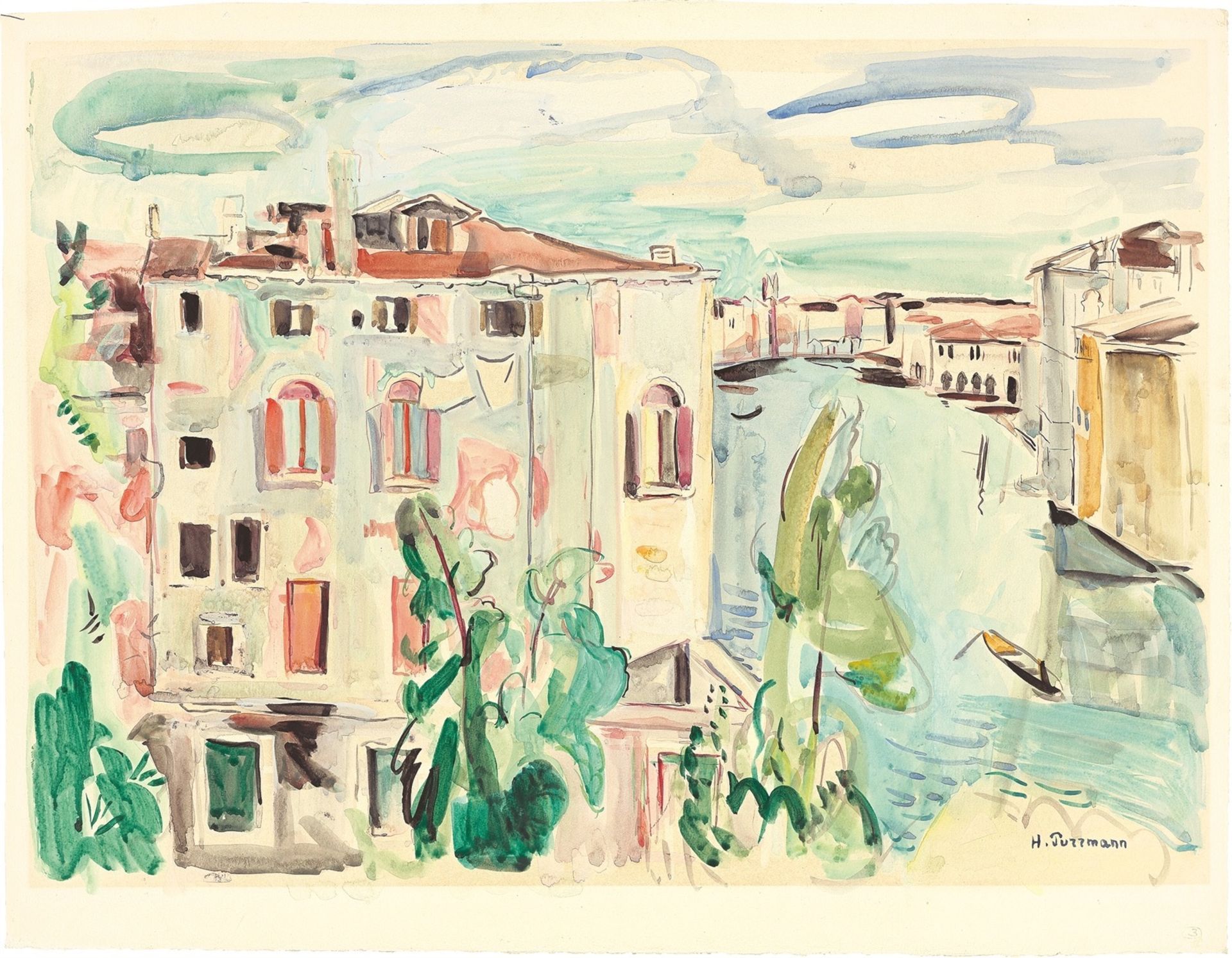 Hans Purrmann. „Haus am Canal Grande“. 1931