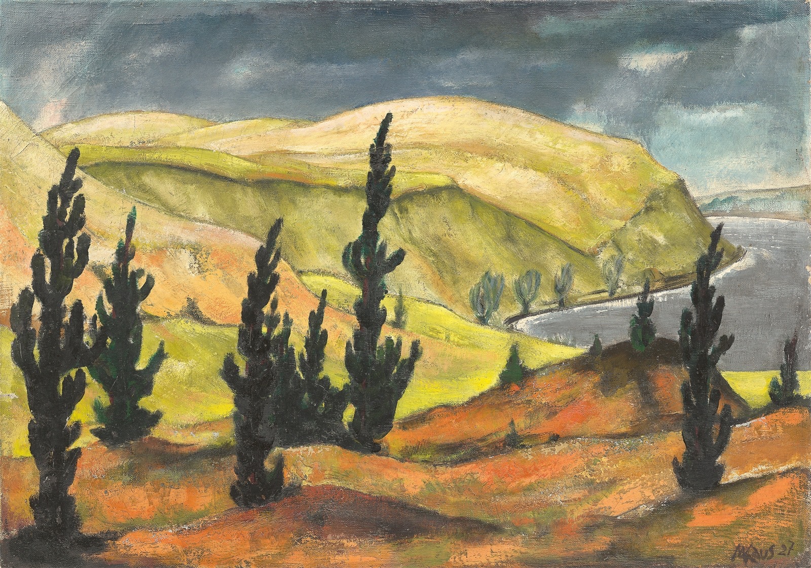 Max Kaus. ”Mecklenburgische Moränenlandschaft”. 1927