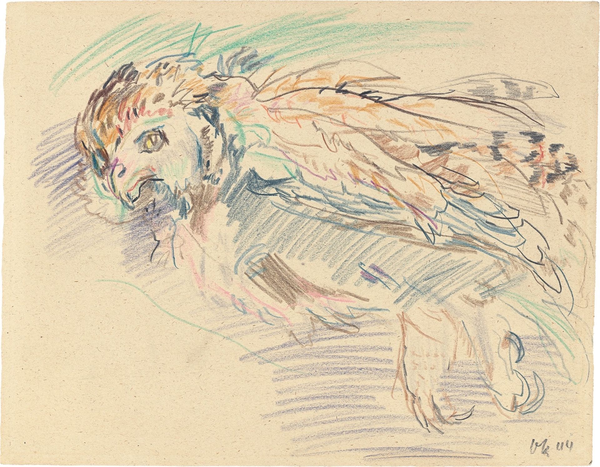 Oskar Kokoschka. Eule. 1944