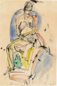 Ernst Ludwig Kirchner. Siesta der Frauen. Circa 1912/13