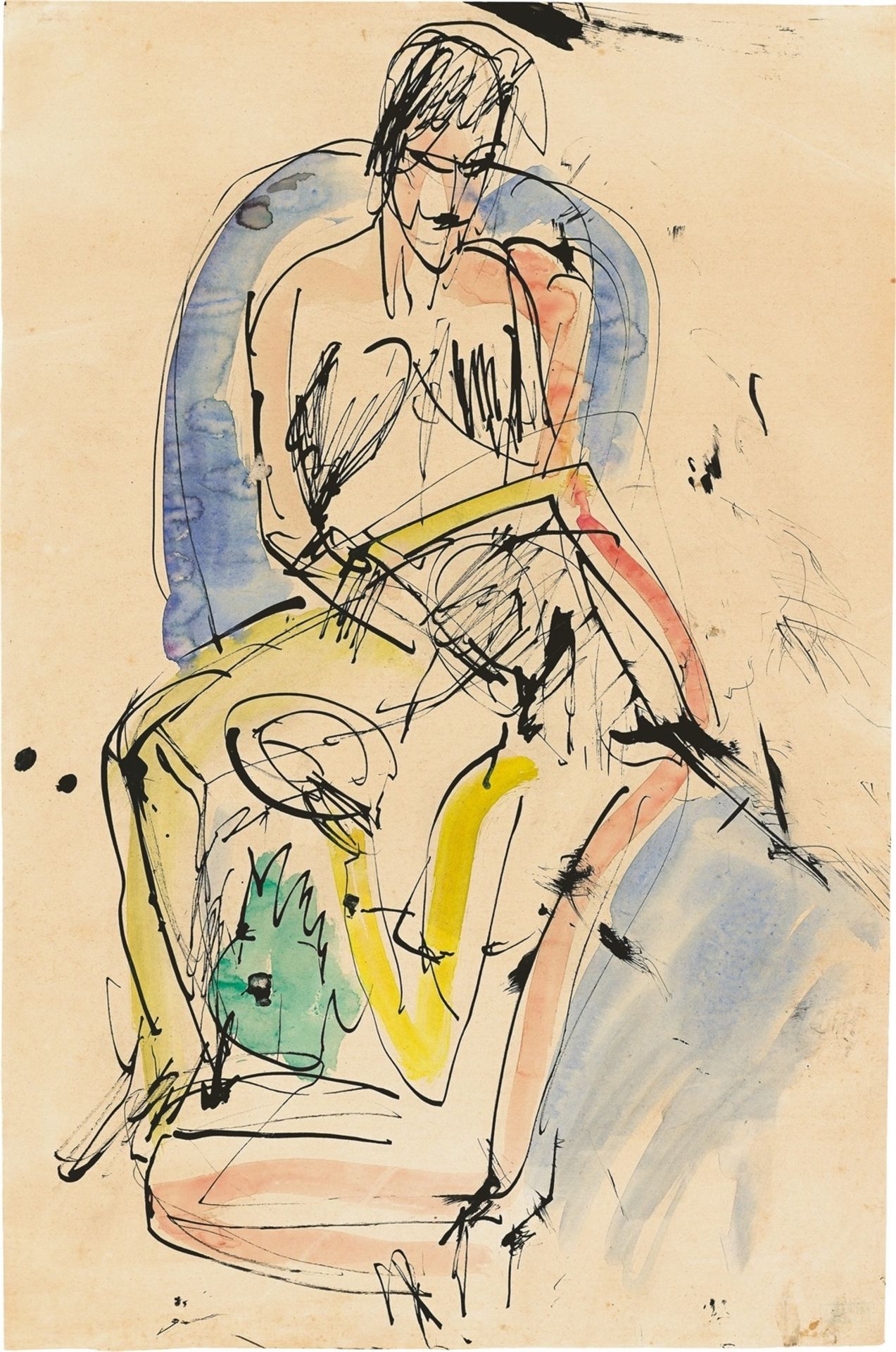 Ernst Ludwig Kirchner. Siesta der Frauen. Um 1912/13