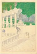Otto Schönthal. Römische Treppe mit Figuren. Circa 1898/99