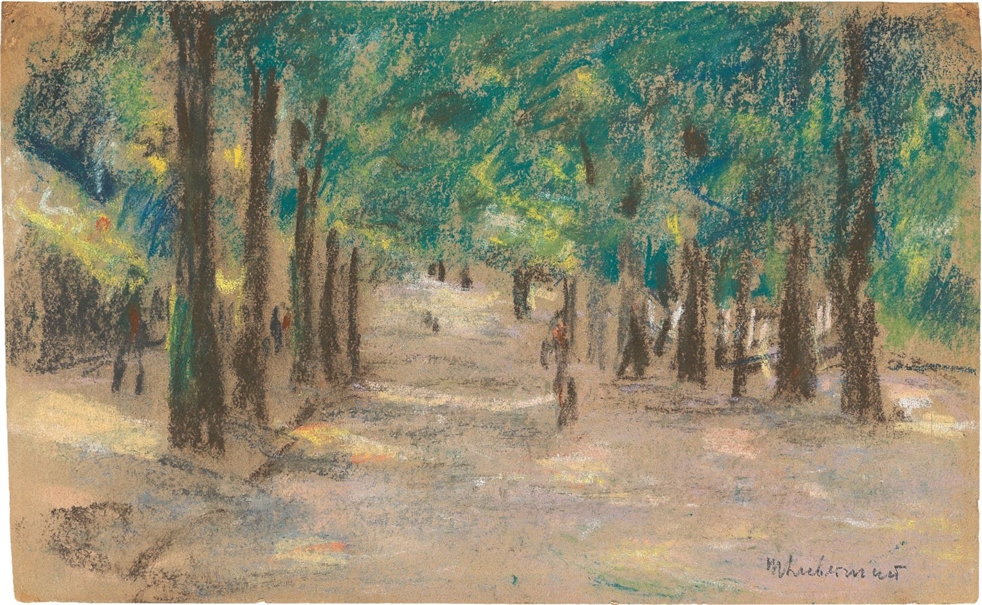 Max Liebermann. ”Allee (wohl in Haarlem)”. 1907