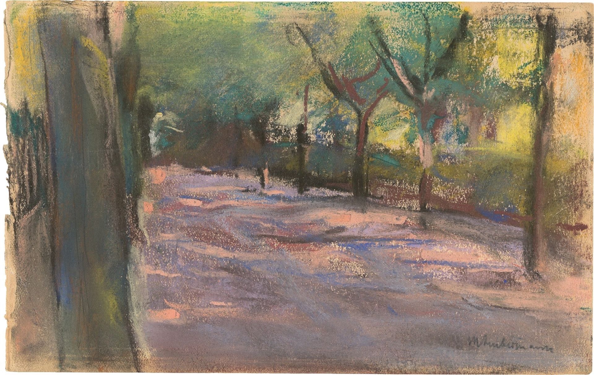 Max Liebermann. „Die Colomierstraße in Wannsee“. 1916