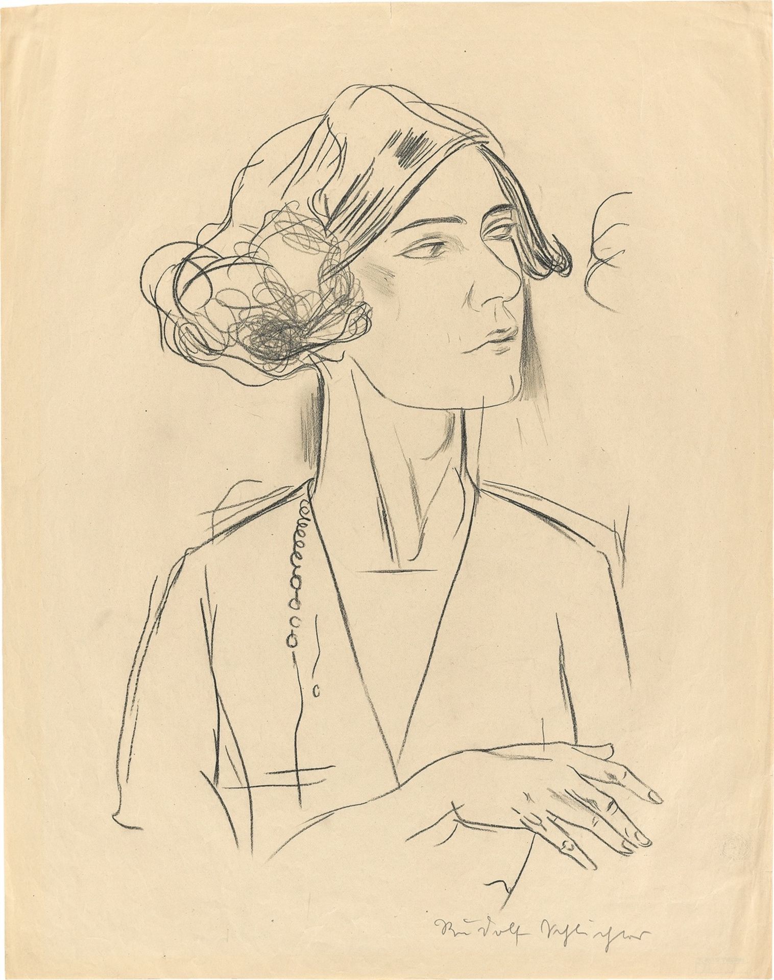 Rudolf Schlichter. Porträt einer Frau (Die Hochmütige). Um 1930