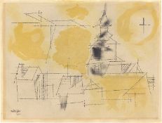 Lyonel Feininger. Study: Yellow and Black. 1950