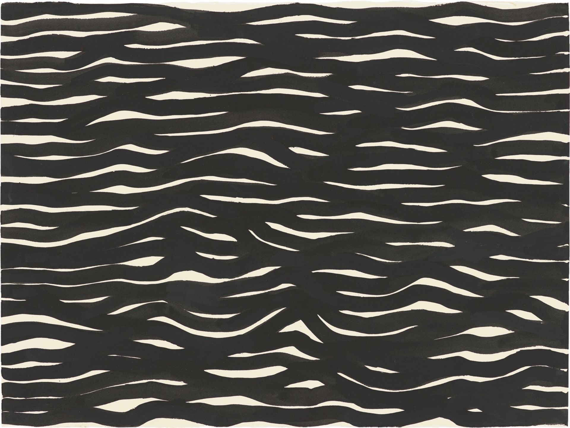 Sol LeWitt. Horizontal Brushstrokes (More or Less). 2002