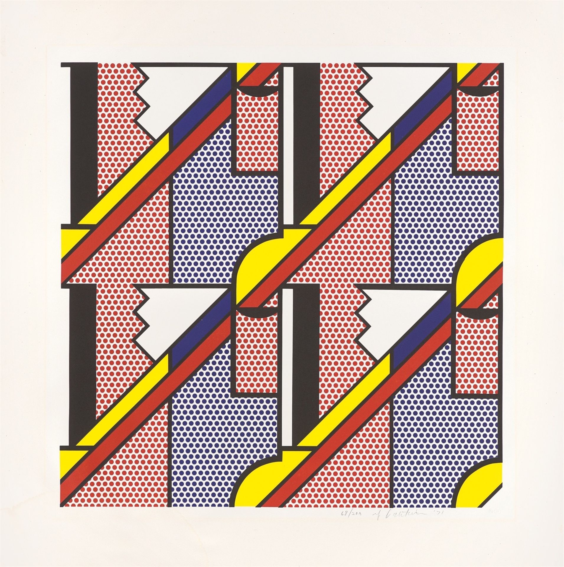 Roy Lichtenstein. ”Modern Print”. 1971