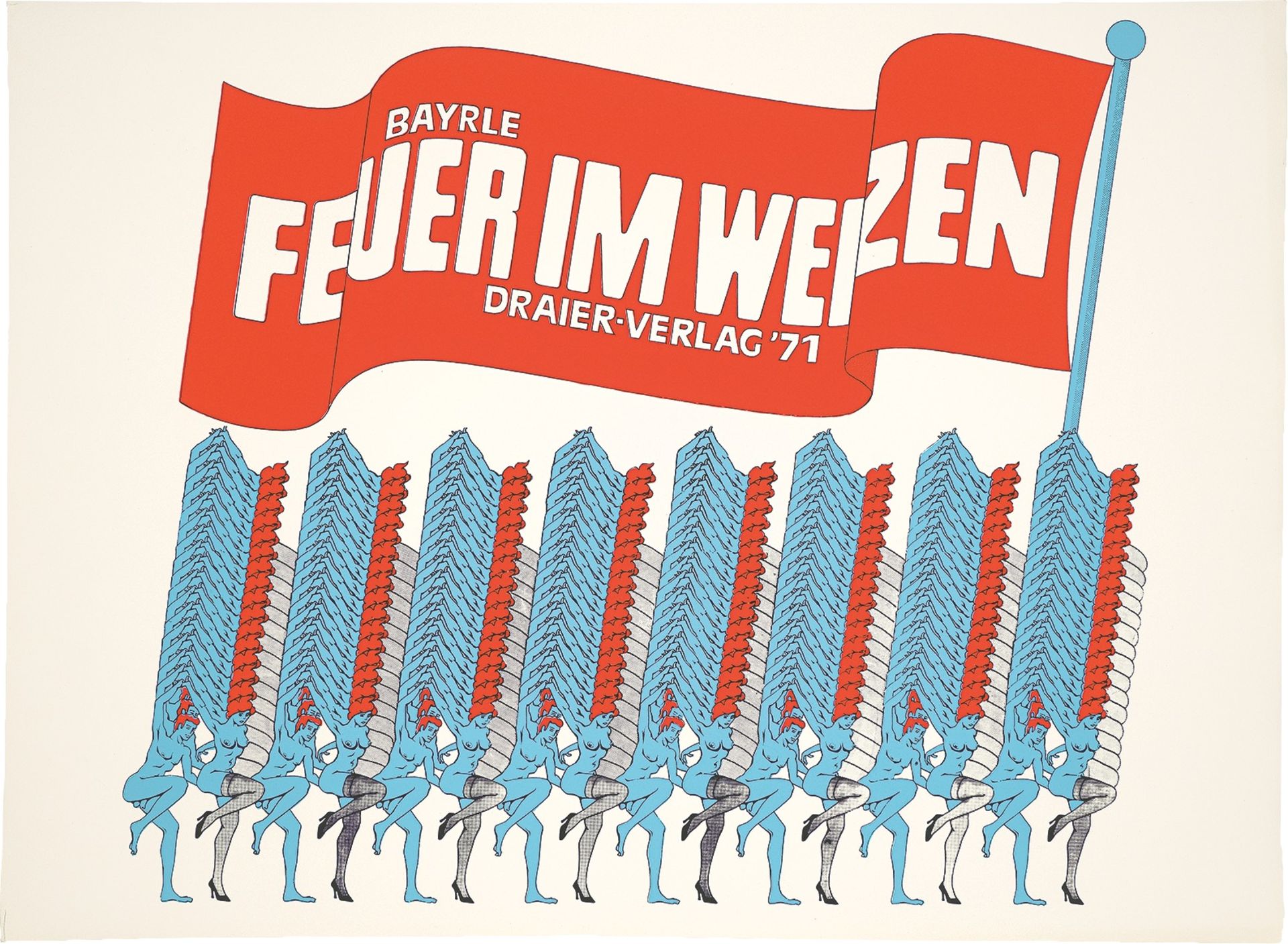 Thomas Bayrle. „Feuer im Weizen“. 1970/71