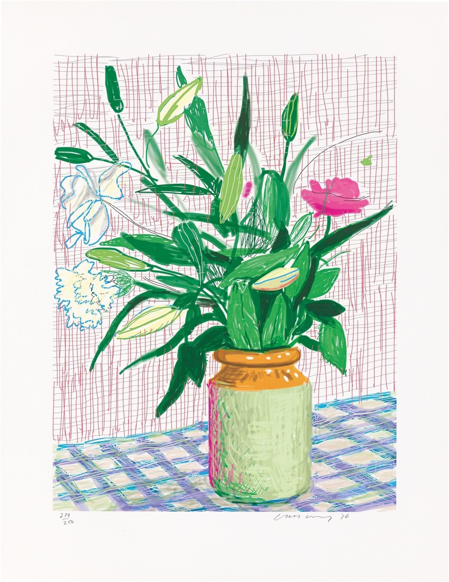 David Hockney. ”Untitled, 516”, from ”A Bigger Book: Art Edition D”. 2010/2016 - Image 2 of 2