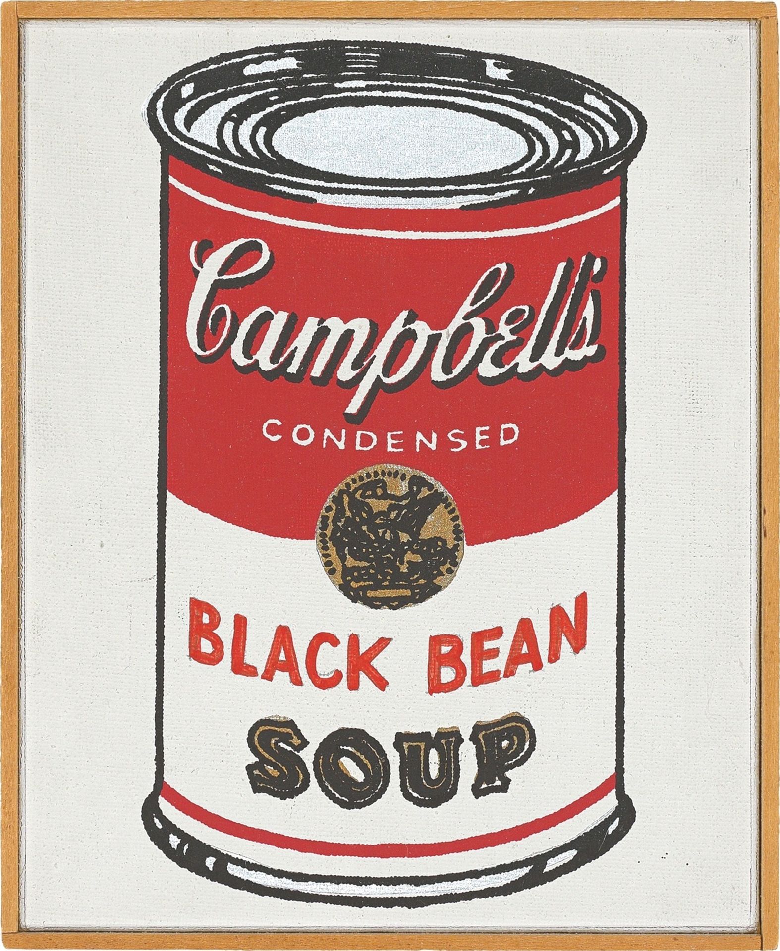 Richard Pettibone. „Campbell’s Soup Can (Black Bean)“, 1962, 1968. 1968