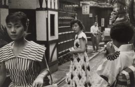 Marc Riboud. In front of one of the countless cafés of Tokyo. 1958