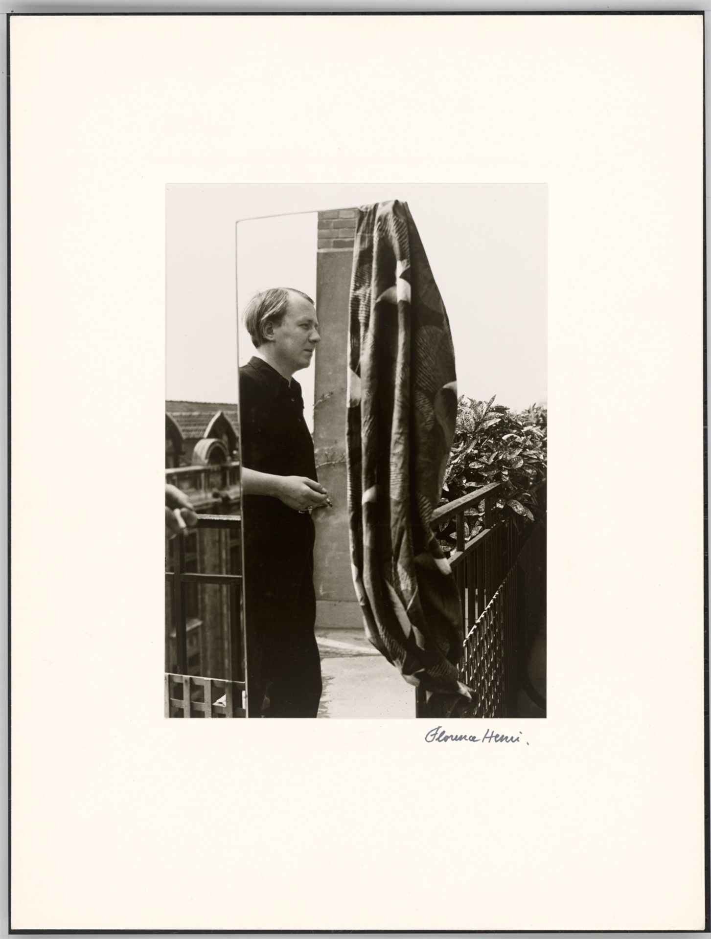 Florence Henri. Portrait Pierre Minet / Portrait im Spiegel. 1928/1933 - Bild 5 aus 7