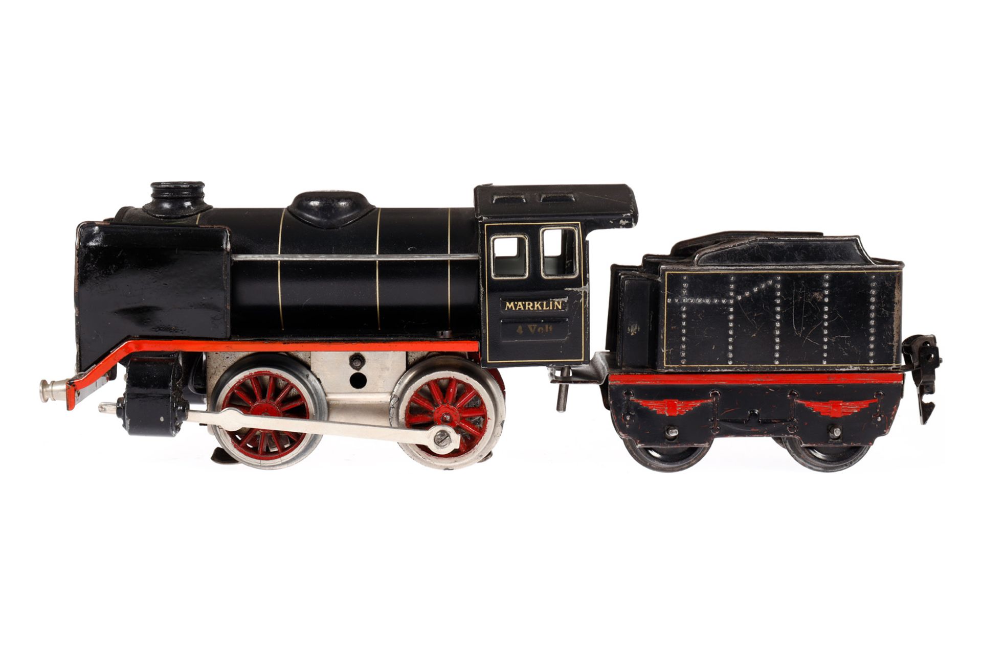 Märklin B-Dampflok R 3180, Spur 0, Schwachstrom, mit Tender, gW und 1 el. bel. Stirnlampe, LS, 3