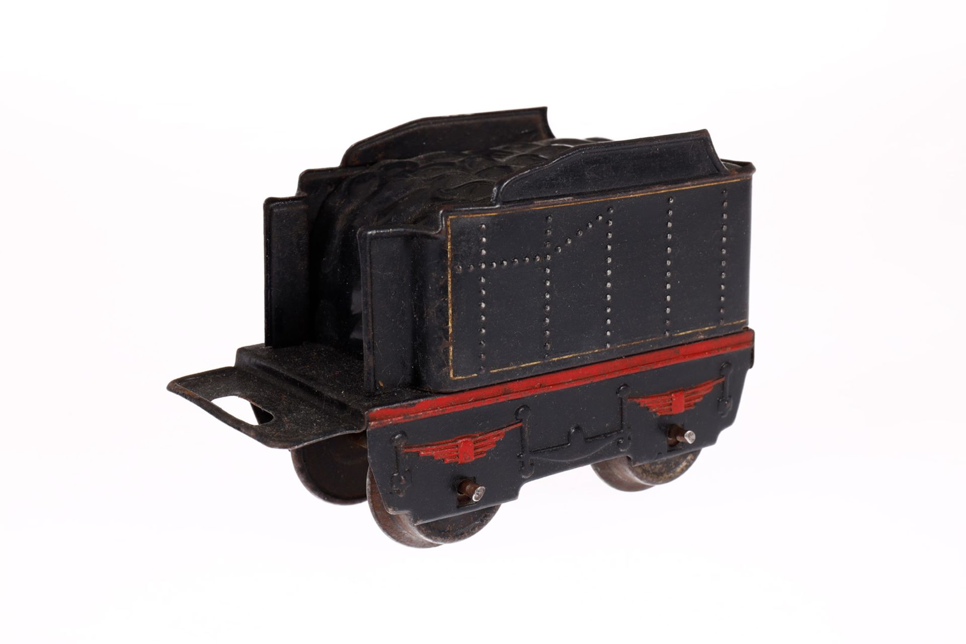 Märklin B-Dampflok R 880, Spur 0, Uhrwerk intakt, schwarz, mit Tender und gW, LS, Z 3 - Bild 5 aus 6