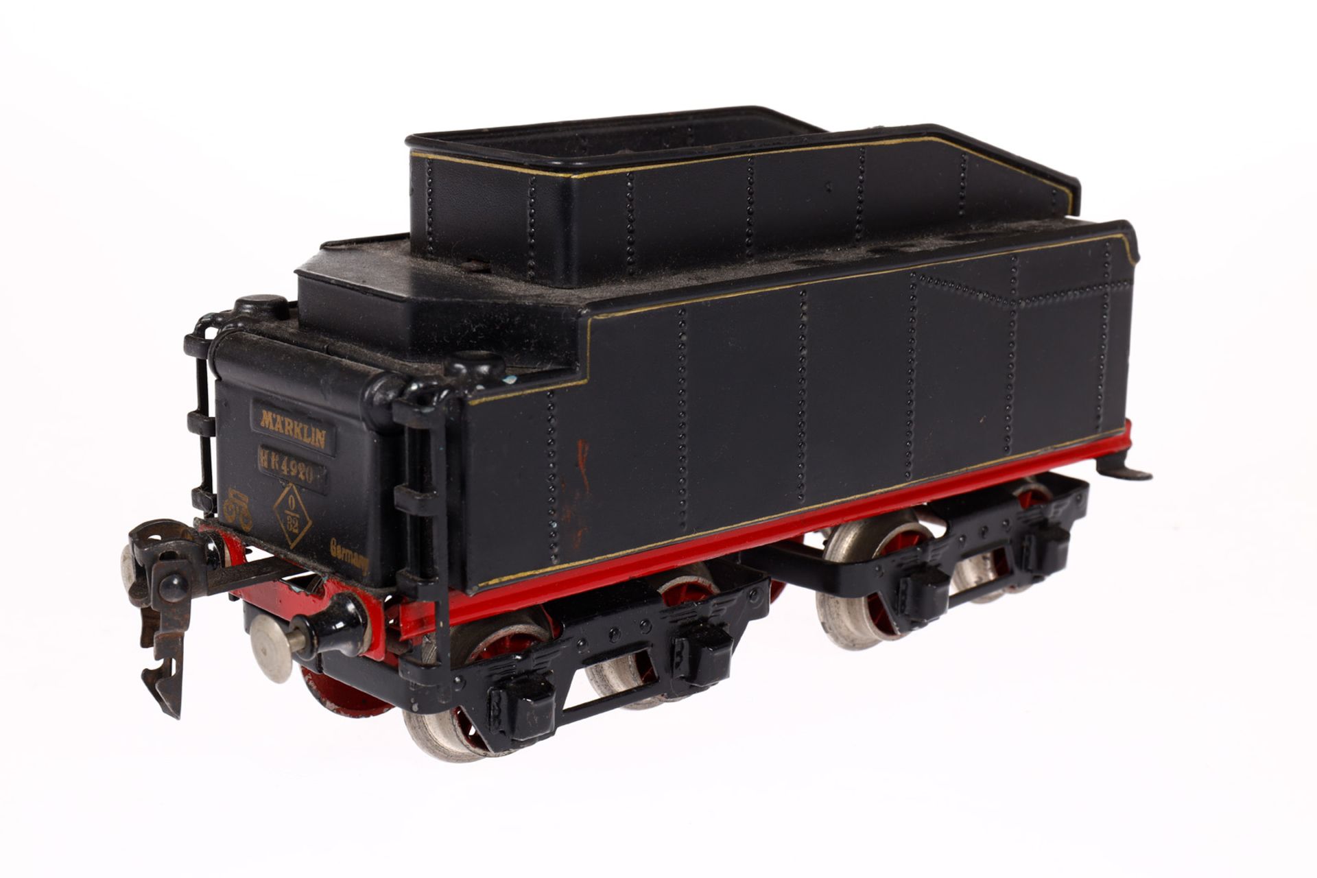 Märklin 2-C-1 Dampflok HR 4920, Spur 0, spiritusbetrieben, schwarz, mit Tender, Brenner und kW, - Bild 7 aus 7