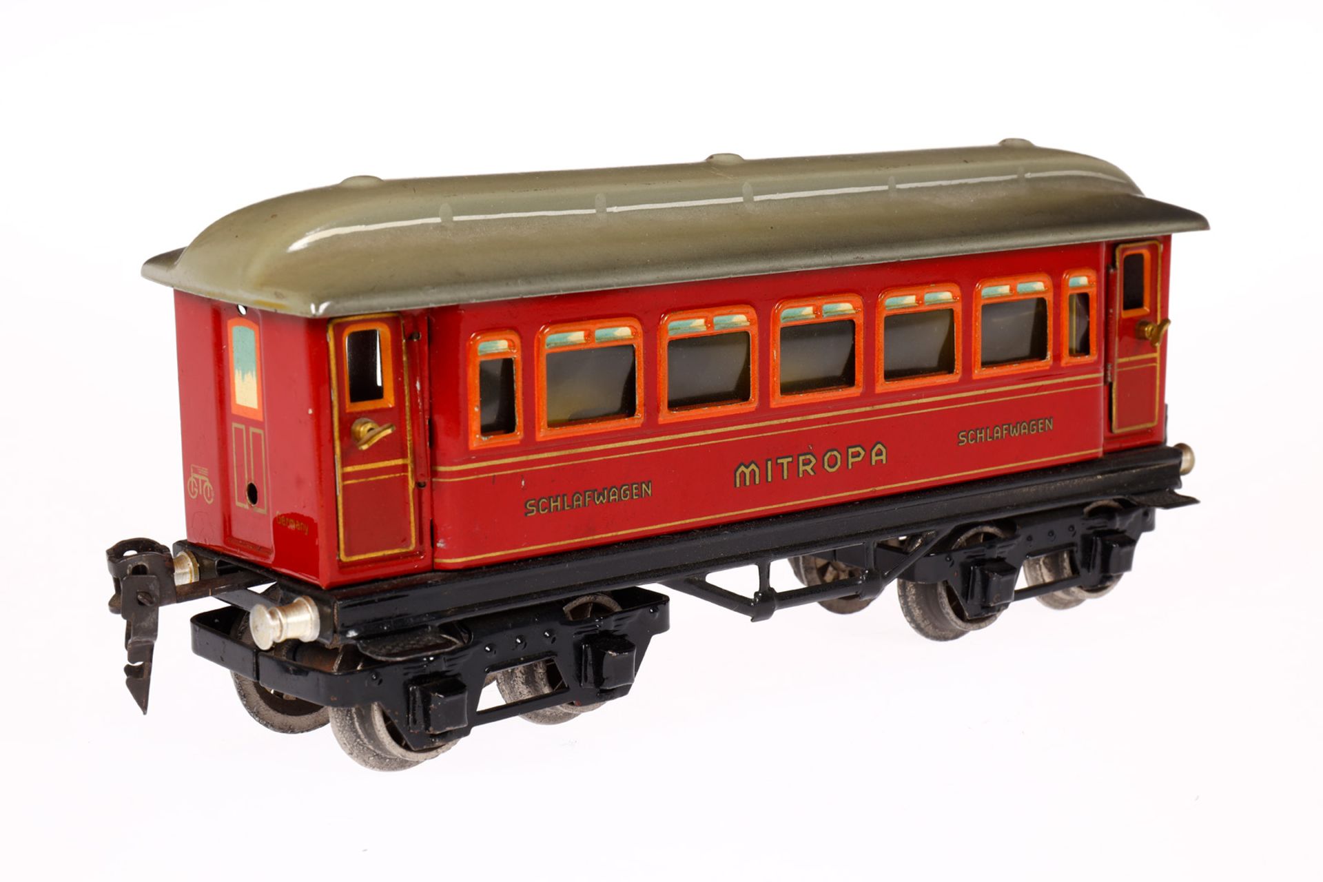 Märklin Mitropa Schlafwagen 1888, Spur 0, CL, mit Inneneinrichtung, 4 AT und Gussrädern, LS und - Bild 3 aus 5