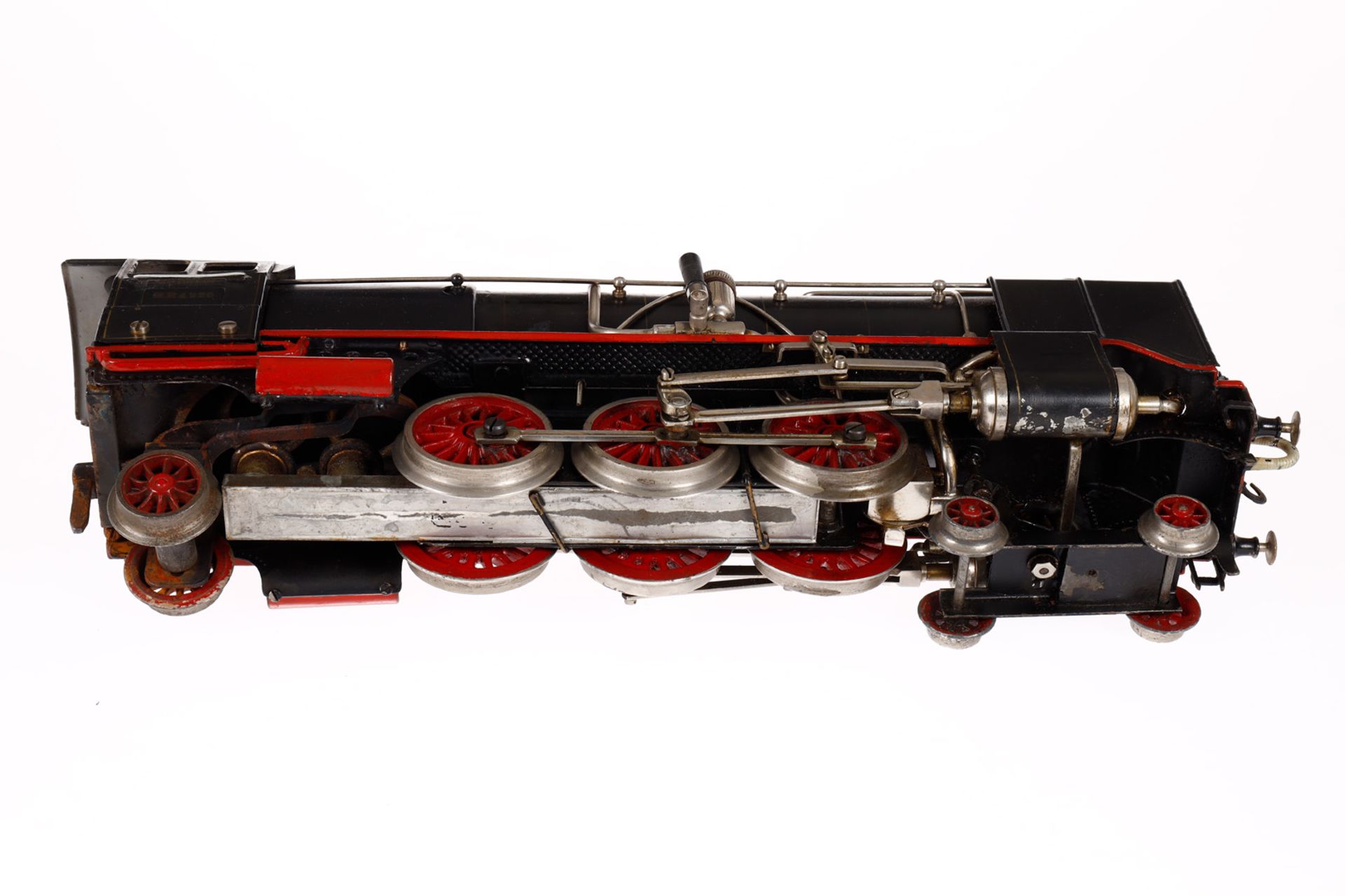 Märklin 2-C-1 Dampflok HR 4920, Spur 0, spiritusbetrieben, schwarz, mit Tender, Brenner und kW, - Bild 5 aus 7