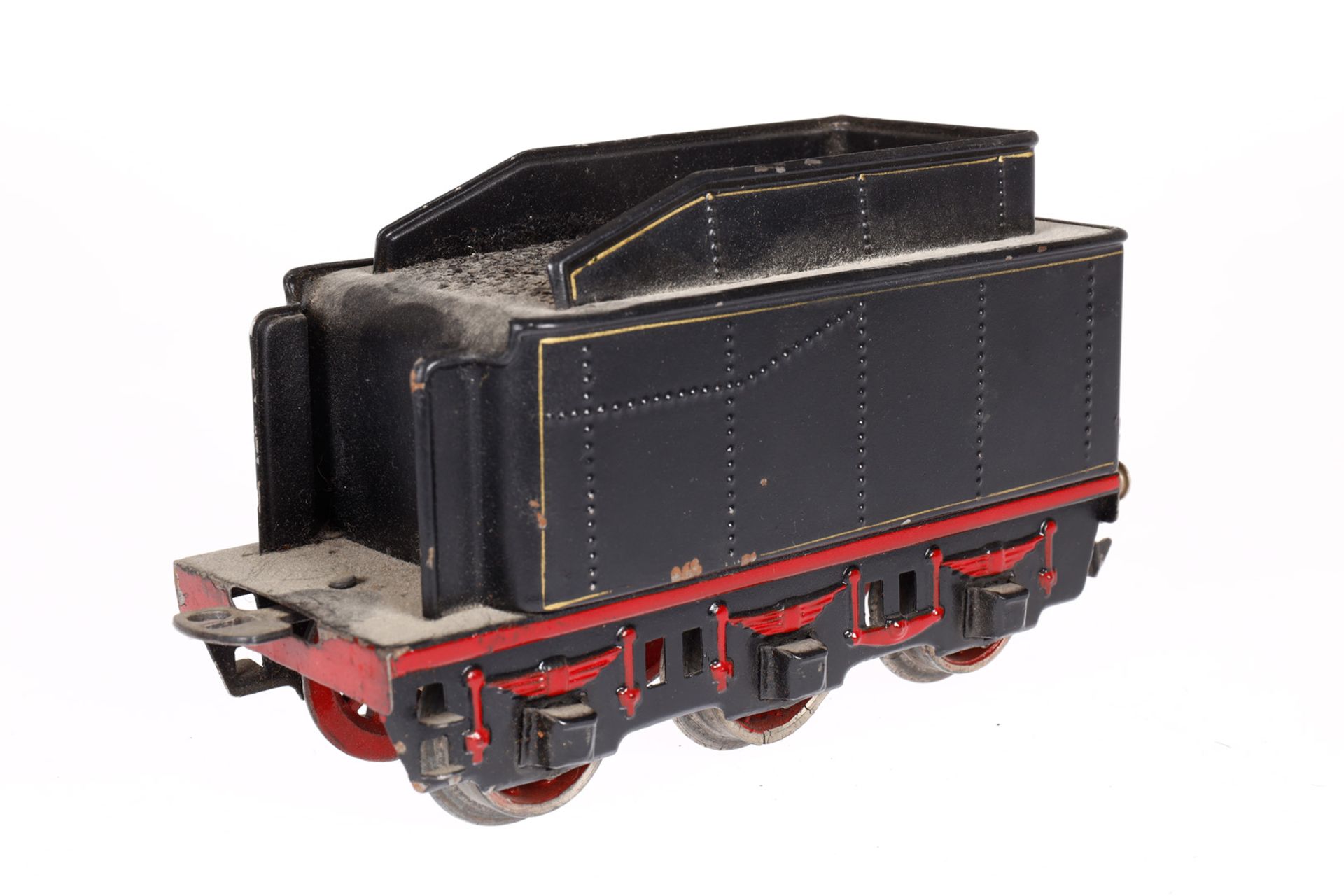 Märklin 2-B Dampflok E 66/12920, Spur 0, elektr., schwarz, mit Tender, gW und 2 el. bel. - Bild 5 aus 6