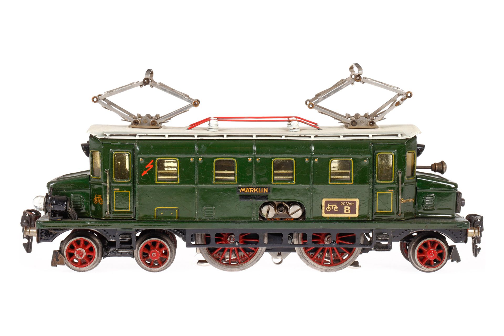 Märklin 2-B-1 E-Lok CS 66/12920, Spur 0, elektr., grün, mit 2 el. bel. Stirnlampen, LS tw ausgeb.,