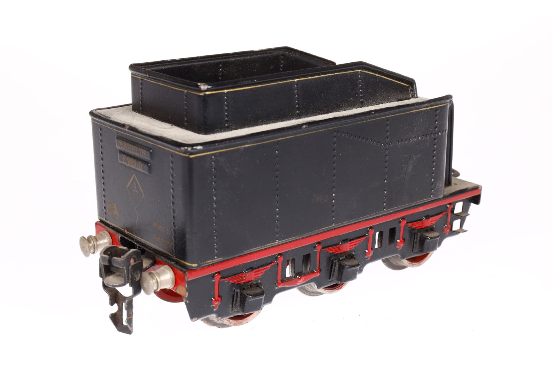 Märklin 2-B Dampflok E 66/12920, Spur 0, elektr., schwarz, mit Tender, gW und 2 el. bel. - Bild 6 aus 6