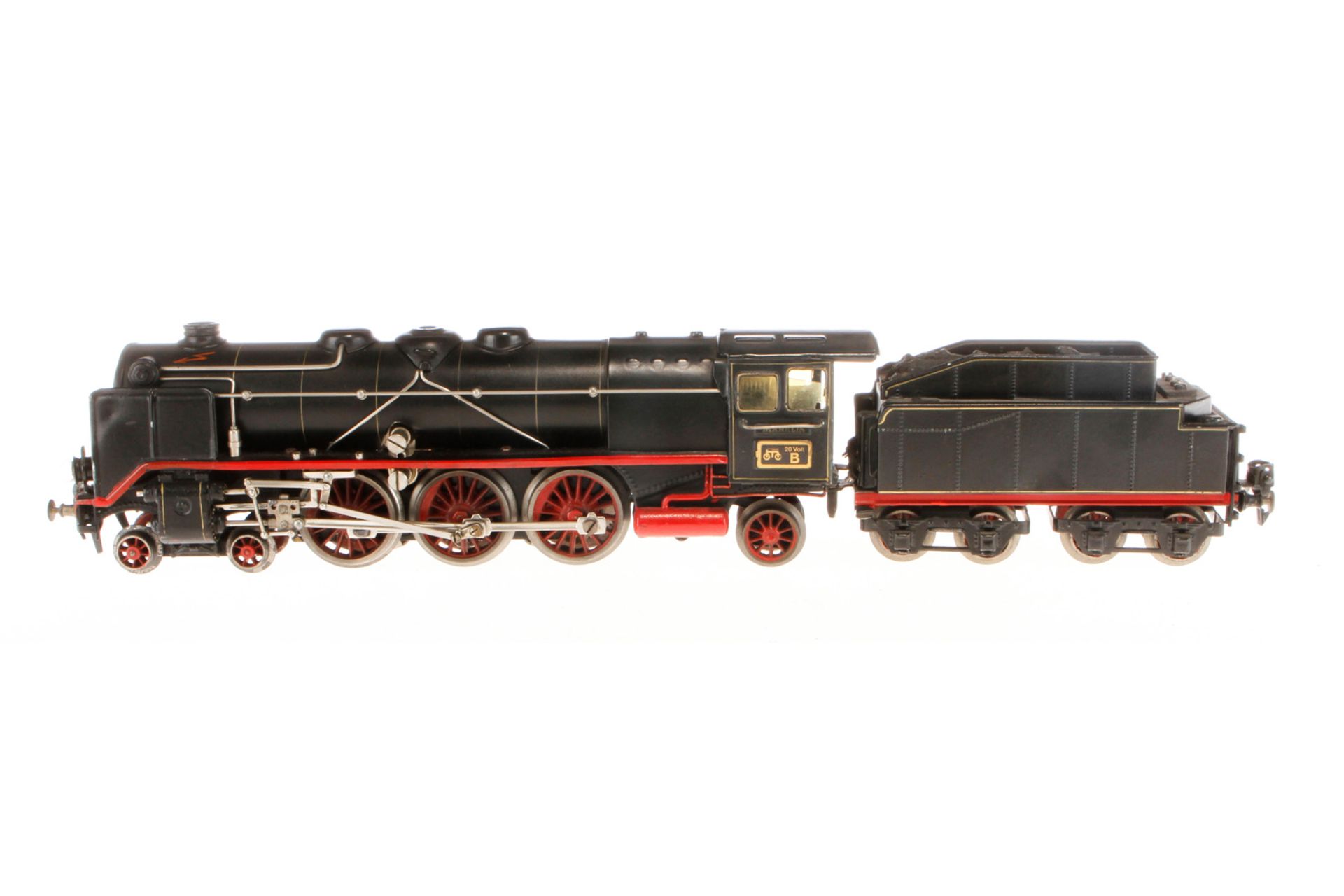 Märklin 2-C-1 Dampflok HR 66/12920, Spur 0, elektr., schwarz, mit Tender, kW und 2 el. bel.