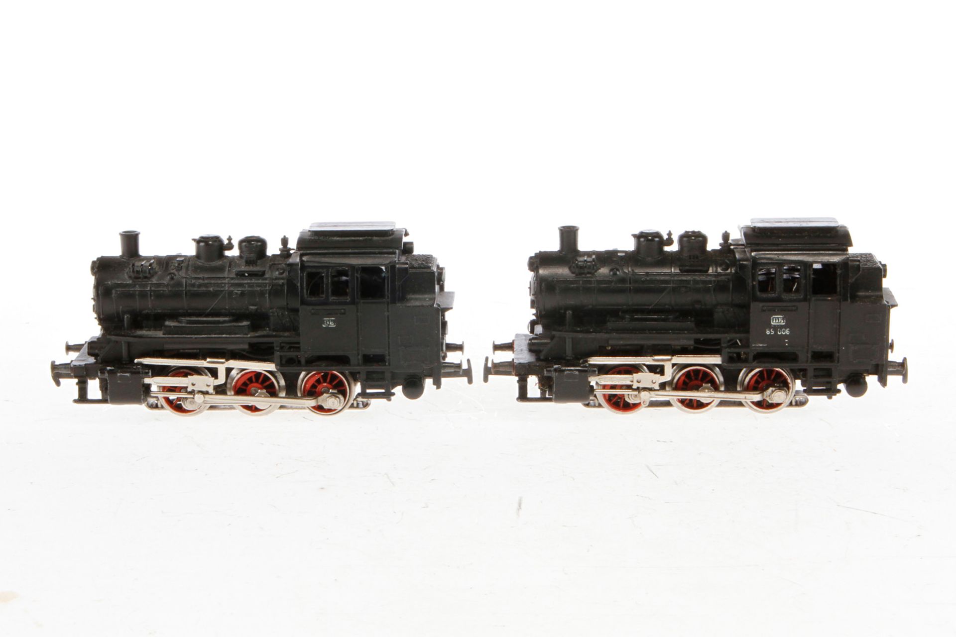 2 Märklin Tenderlokomotiven, Spur H0, schwarz, Z 3