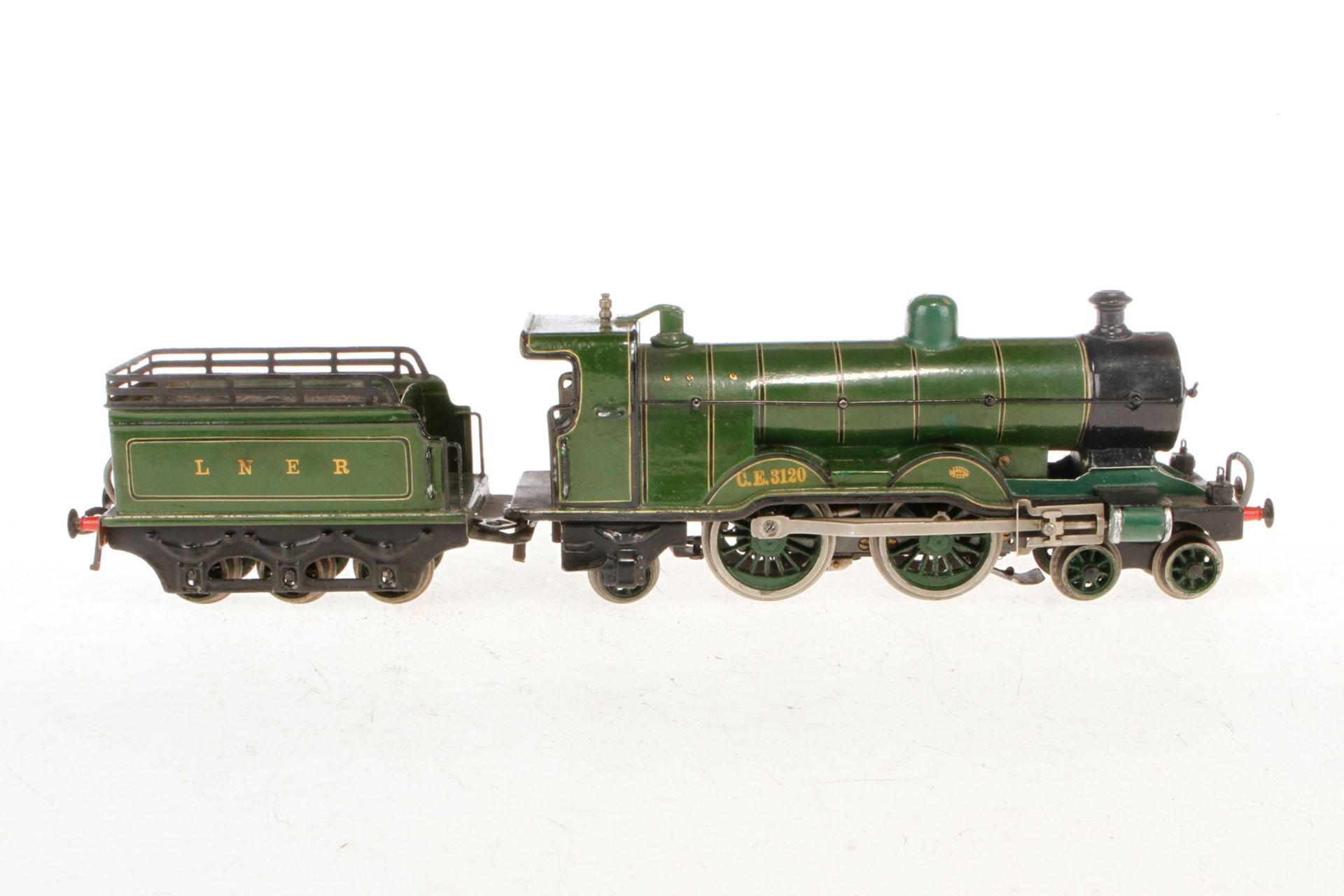 Märklin engl. 2-B-1 Dampflok CE 3120 LNER, Spur 0, Schwachstrom, grün/schwarz, mit Tender und 2 - Image 2 of 3